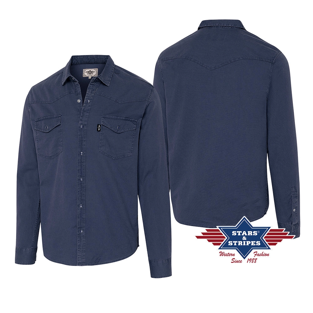S&S Daniel Blue Men's Western Shirt