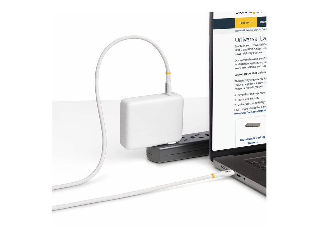 StarTech.com 13ft USB C Charging Cable, USB-IF Certified USB-C Cable 240W - USB cable - 24 pin USB-C (M) to 24 pin USB-C (M) USB2EPR13FW