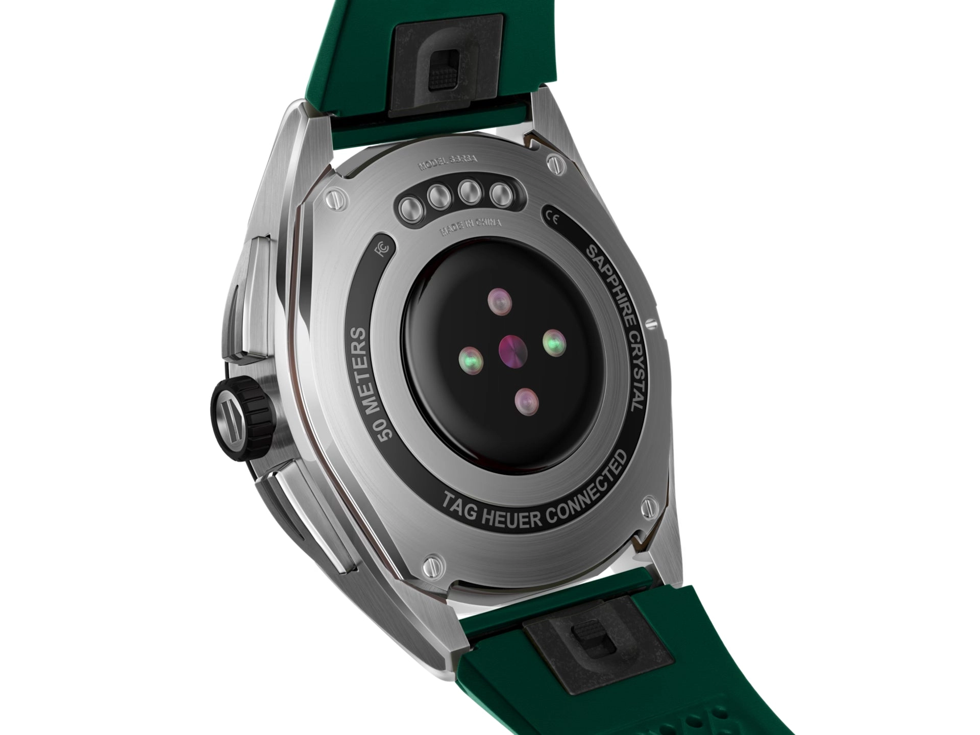 Tag Heuer Connected Calibre E4 45mm Steel/Rubber, Green