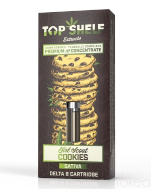 Top Shelf Hemp Delta 8 Vape Cartridge - Cookies