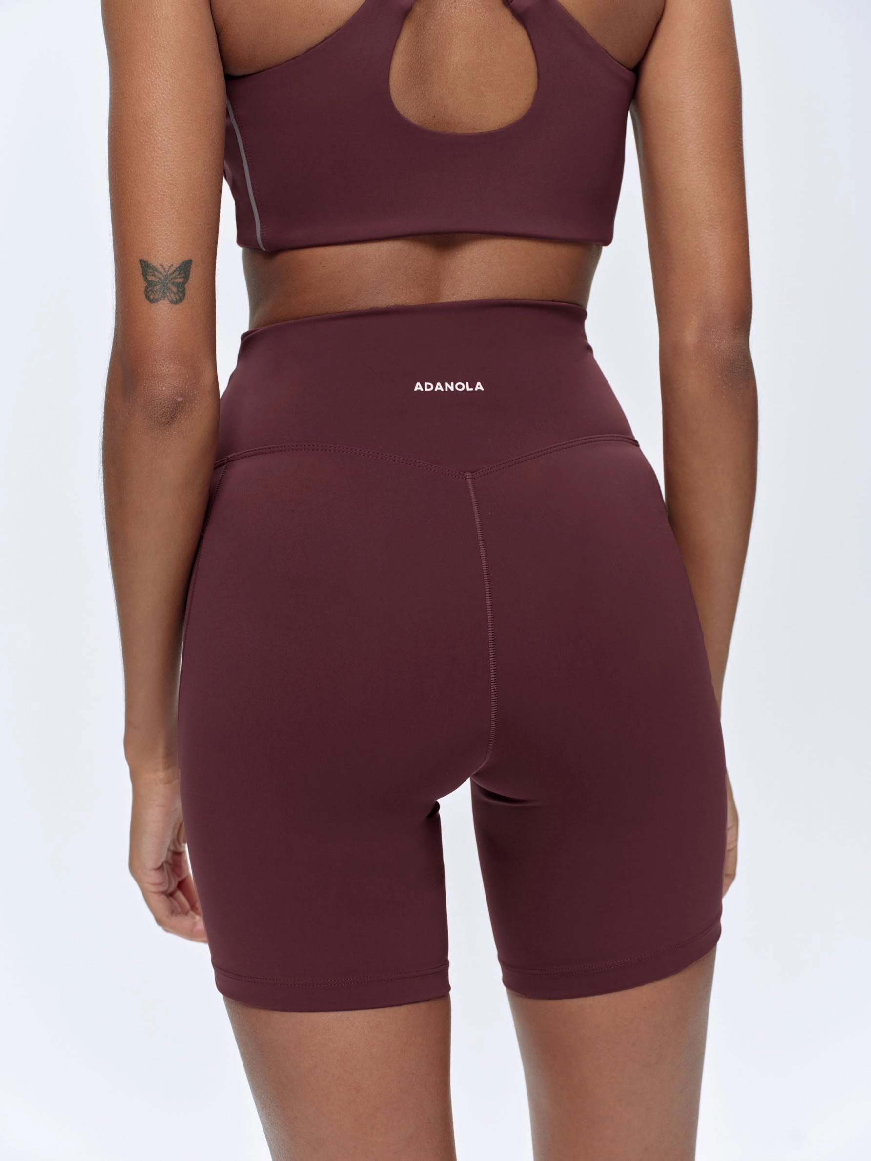 Ultimate Ultra Crop Pocket Shorts - Burgundy