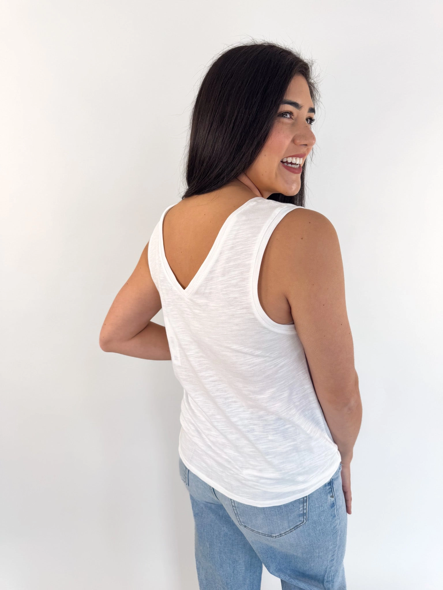 Valerie V-Neck Tie Tank