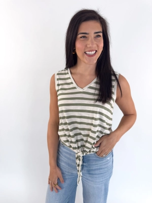 Valerie V-Neck Tie Tank