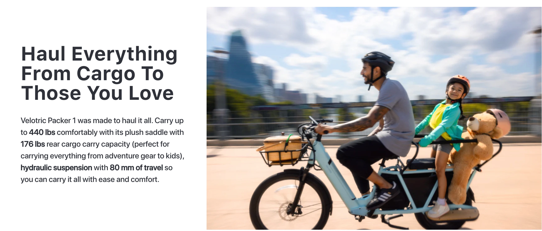 Velotric Packer 1 Step Thru Cargo Electric Bike