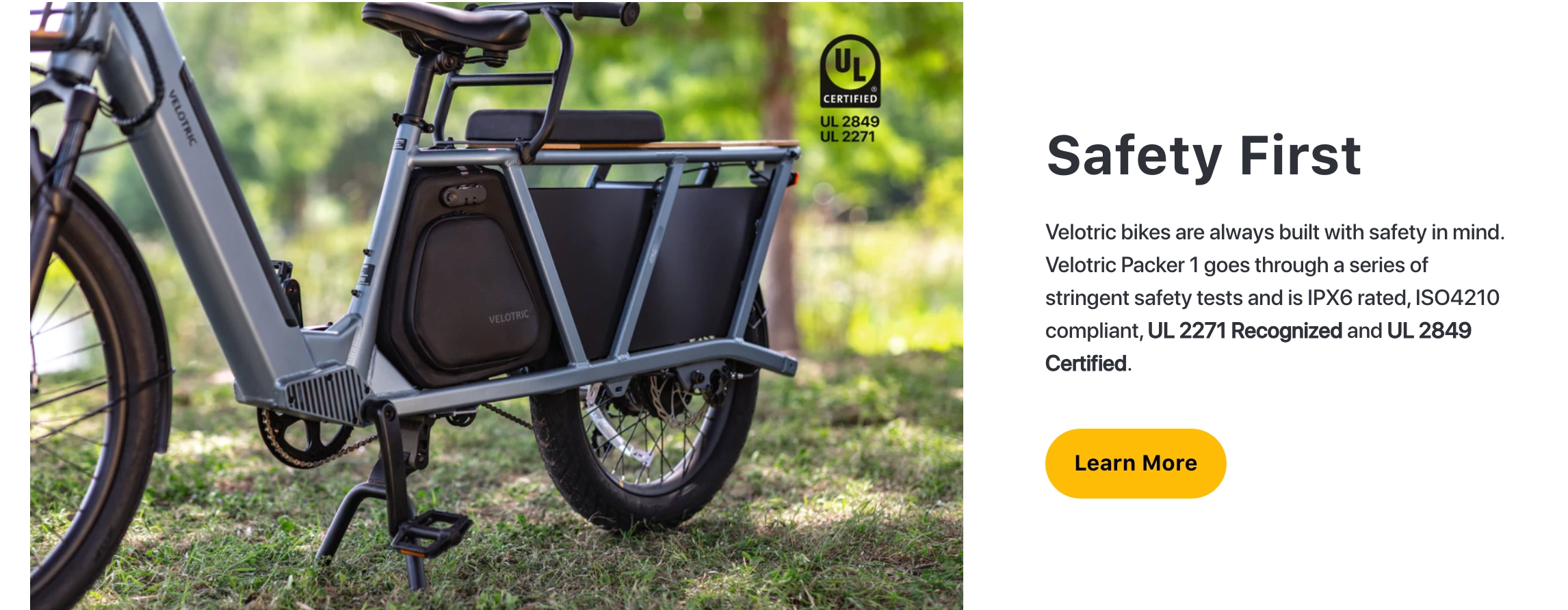 Velotric Packer 1 Step Thru Cargo Electric Bike