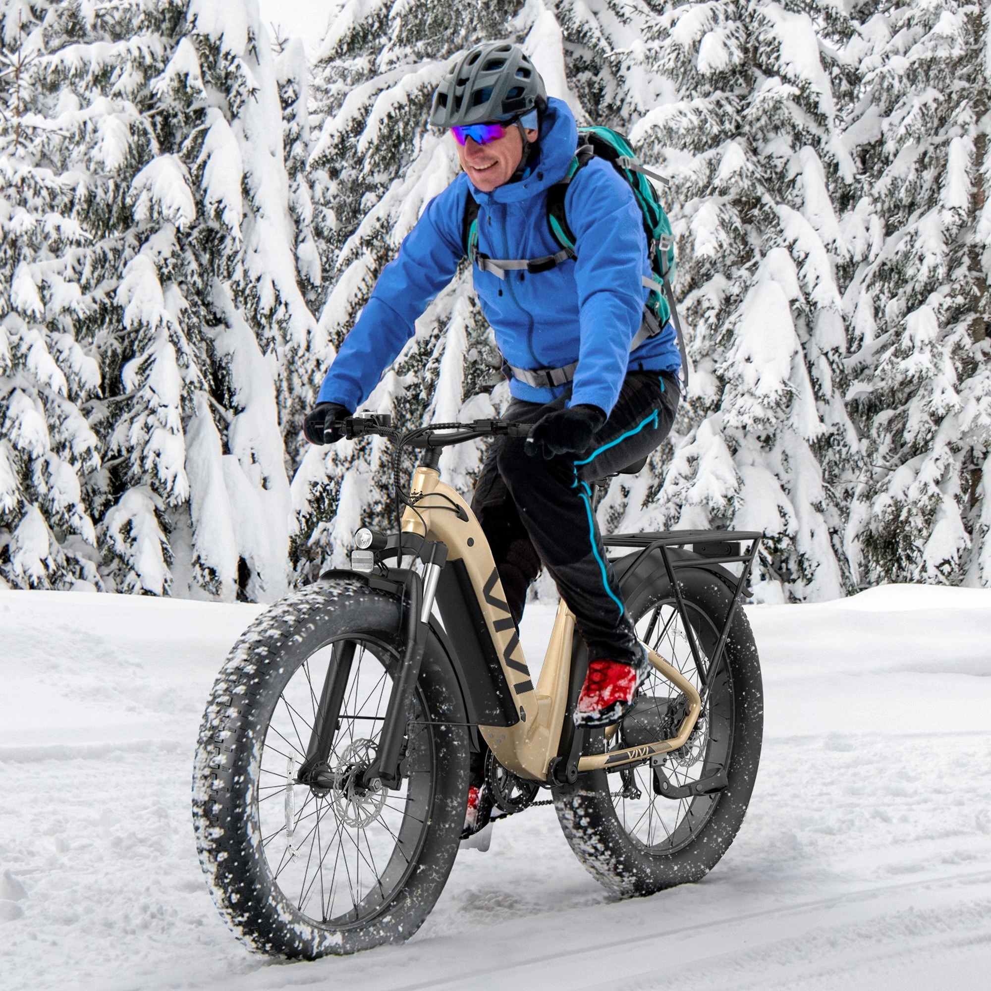 VIVI ACE07 Electric Bike Step Thru Fat Tire Electric Bike UL2849 Certified