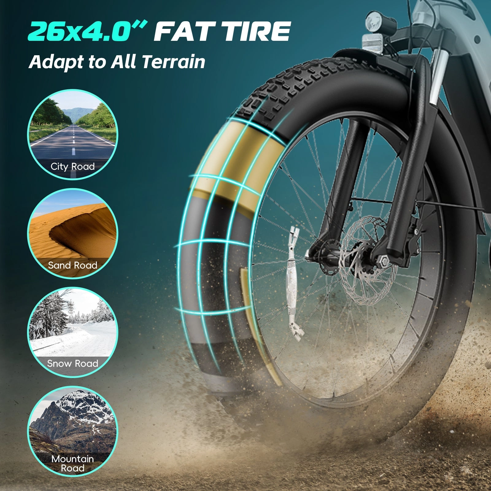 VIVI ACE07 Electric Bike Step Thru Fat Tire Electric Bike UL2849 Certified