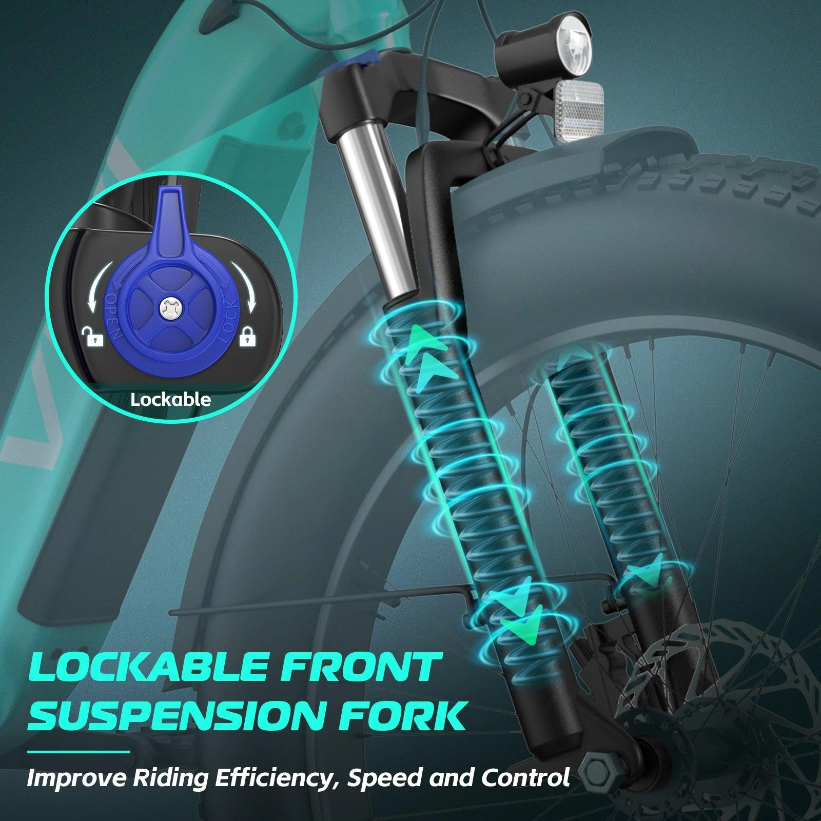 VIVI ACE07 Electric Bike Step Thru Fat Tire Electric Bike UL2849 Certified
