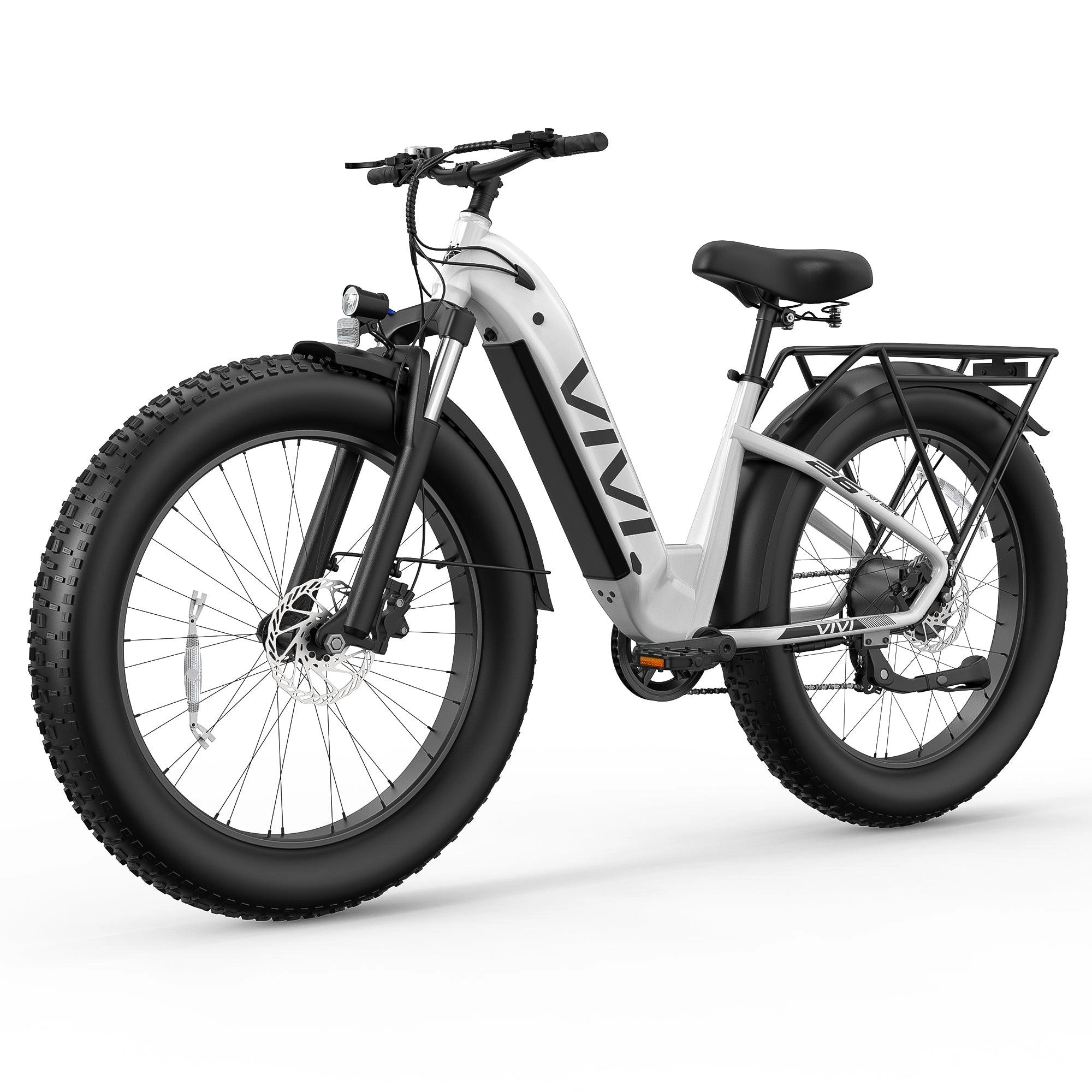 VIVI ACE07 Electric Bike Step Thru Fat Tire Electric Bike UL2849 Certified