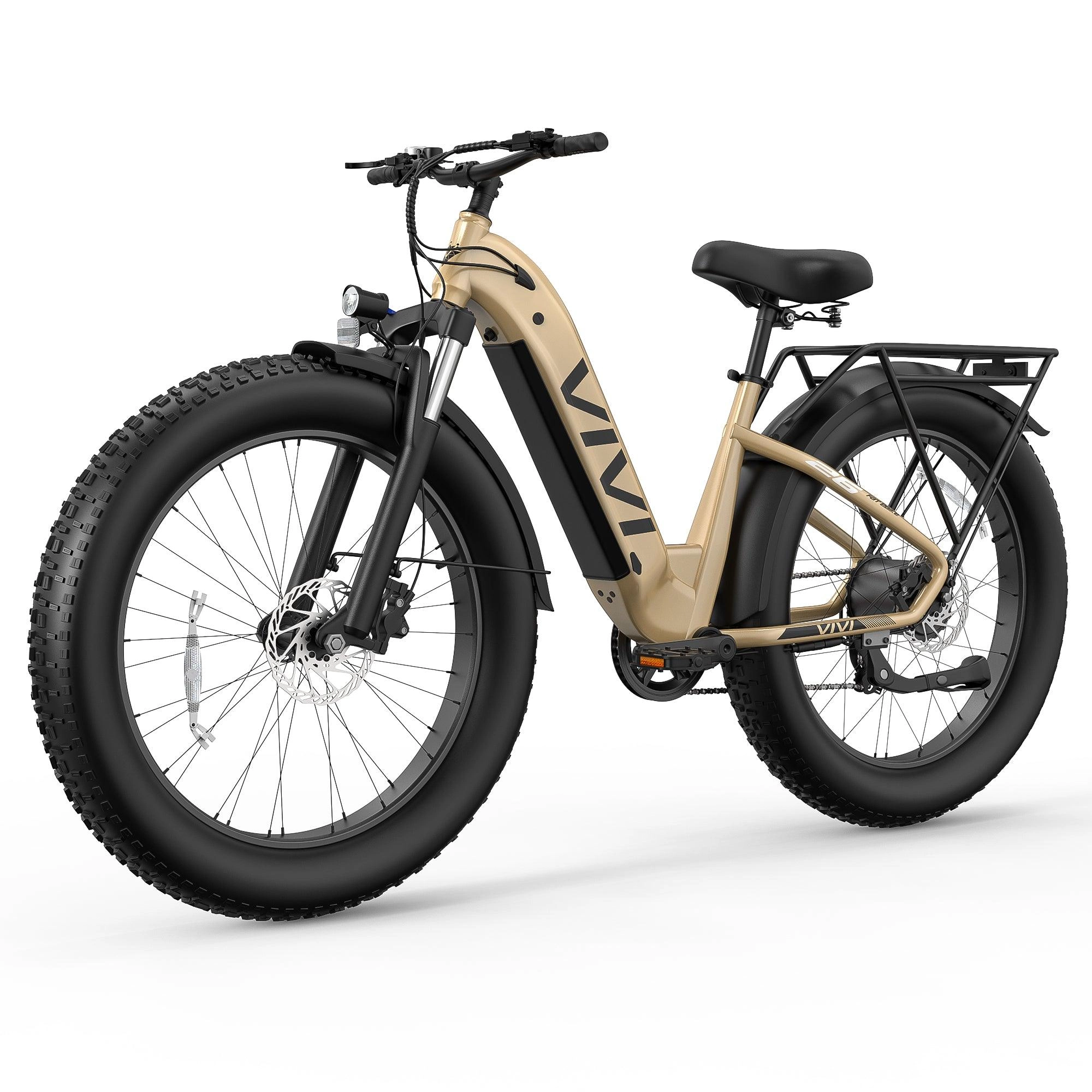 VIVI ACE07 Electric Bike Step Thru Fat Tire Electric Bike UL2849 Certified