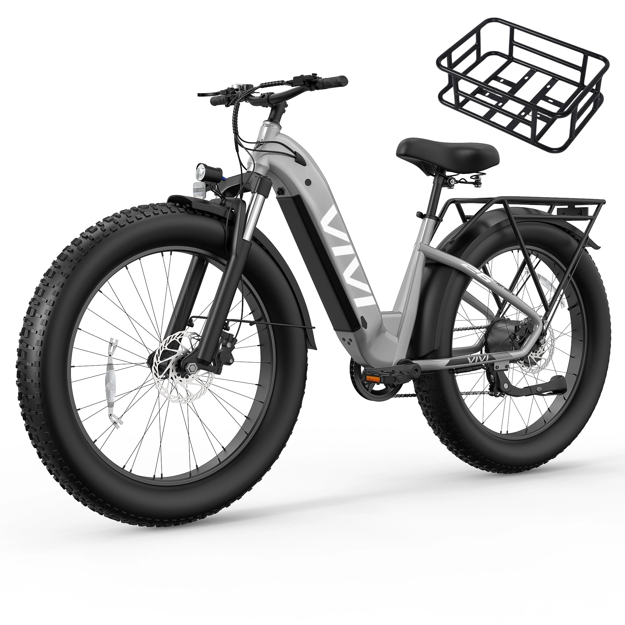 VIVI ACE07 Electric Bike Step Thru Fat Tire Electric Bike UL2849 Certified