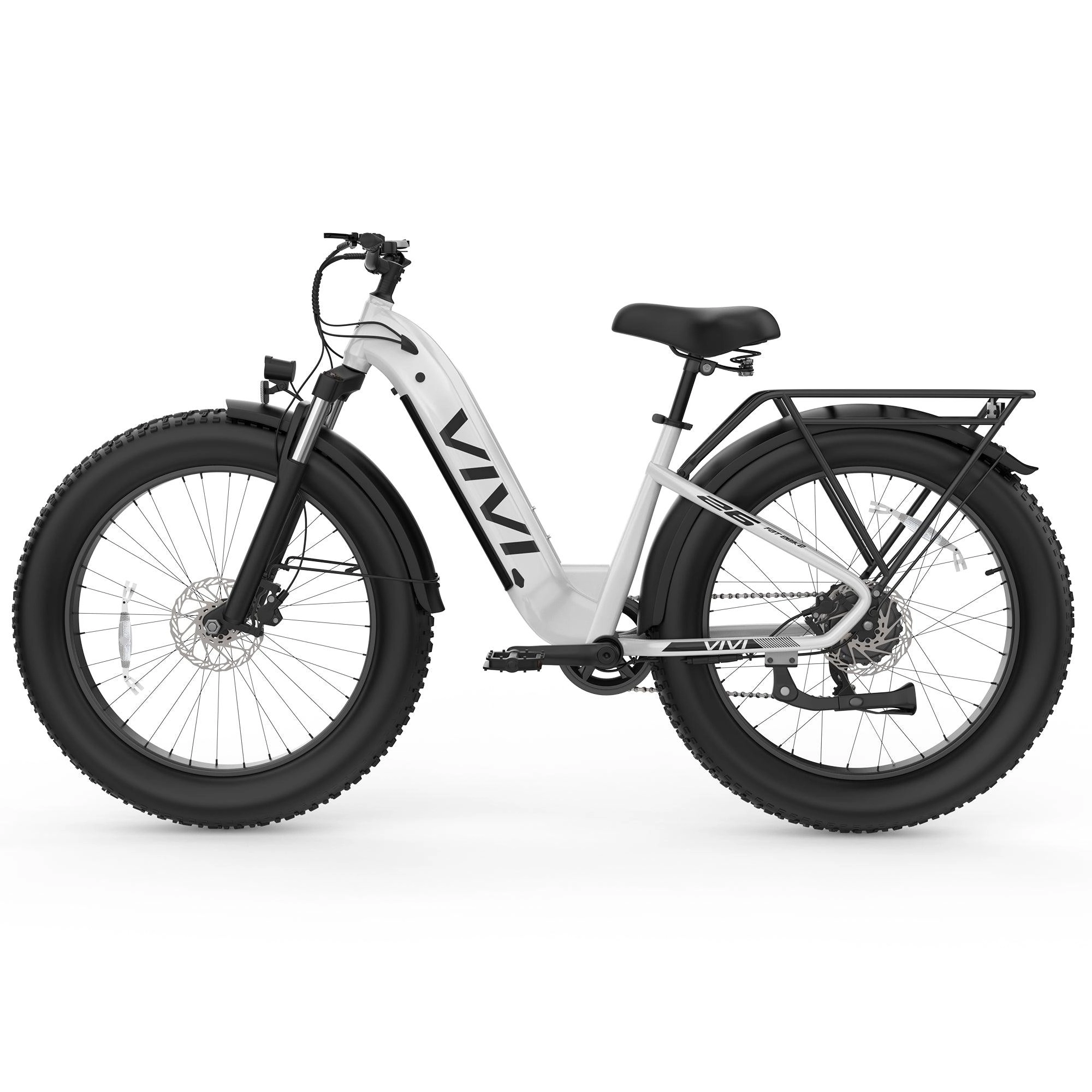 VIVI ACE07 Electric Bike Step Thru Fat Tire Electric Bike UL2849 Certified