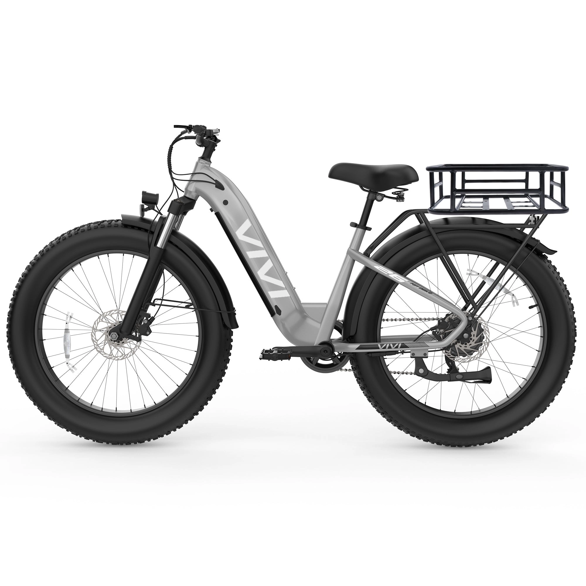 VIVI ACE07 Electric Bike Step Thru Fat Tire Electric Bike UL2849 Certified