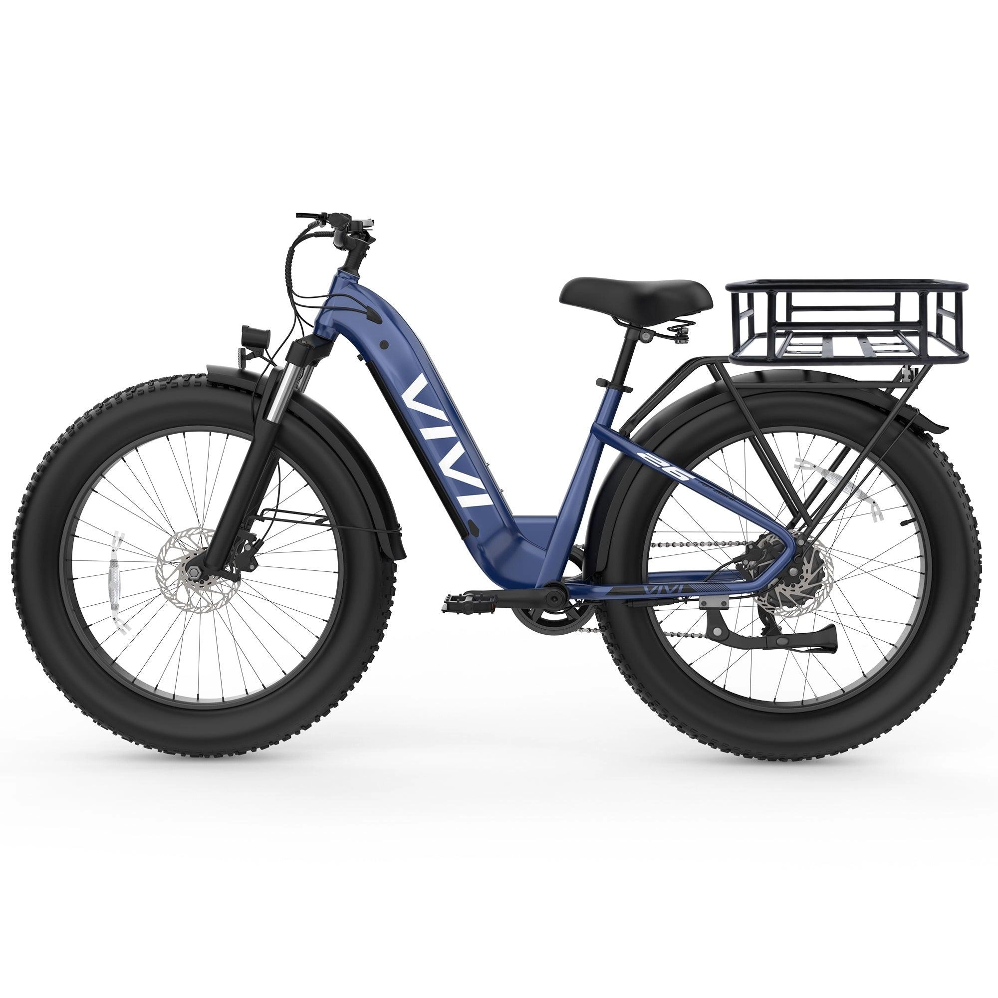 VIVI ACE07 Electric Bike Step Thru Fat Tire Electric Bike UL2849 Certified