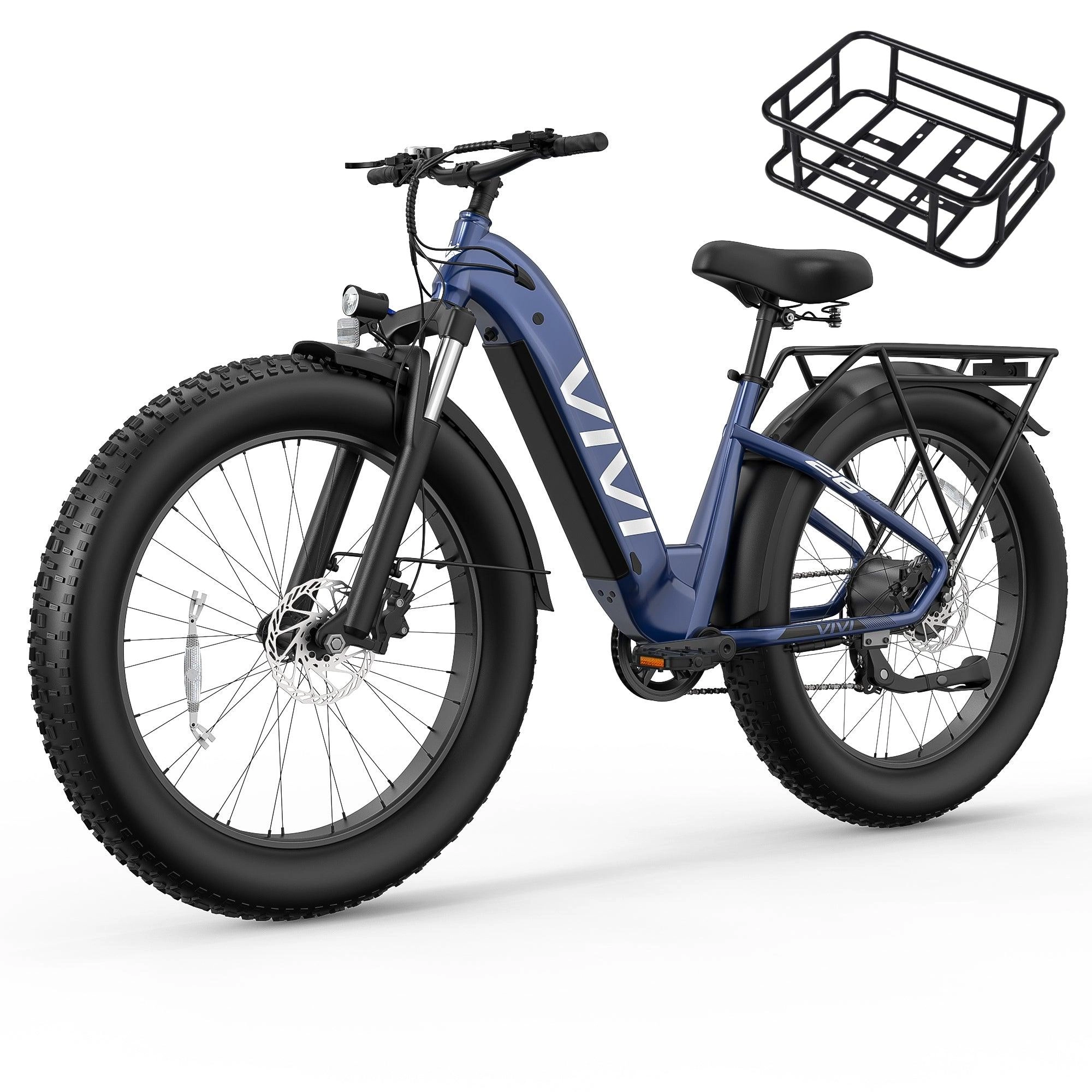 VIVI ACE07 Electric Bike Step Thru Fat Tire Electric Bike UL2849 Certified