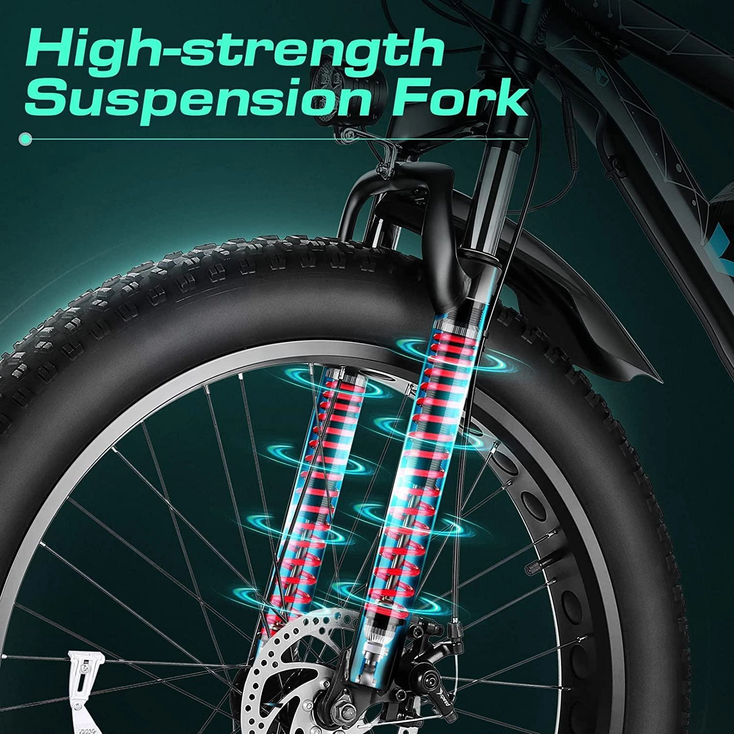 VIVI F26FUL Electric Bike Long Range Fat Tire Electric Bike UL2849 Certified