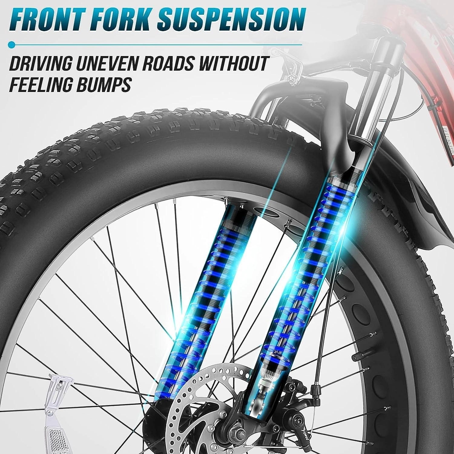 VIVI F26FUL Electric Bike Long Range Fat Tire Electric Bike UL2849 Certified