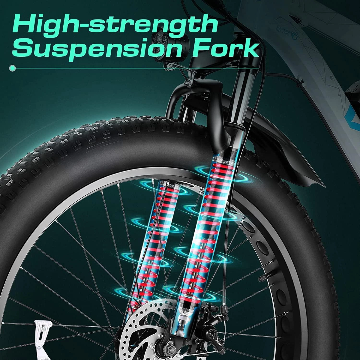 VIVI F26FUL Electric Bike Long Range Fat Tire Electric Bike UL2849 Certified