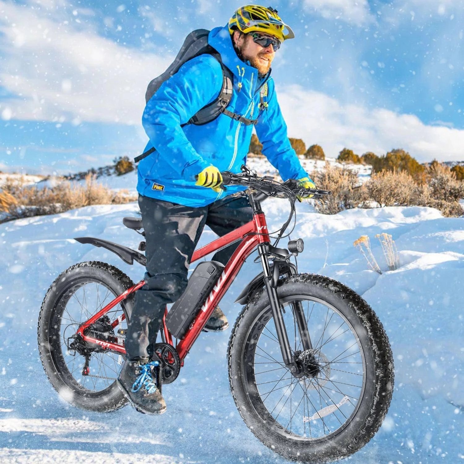 VIVI F26FUL Electric Bike Long Range Fat Tire Electric Bike UL2849 Certified