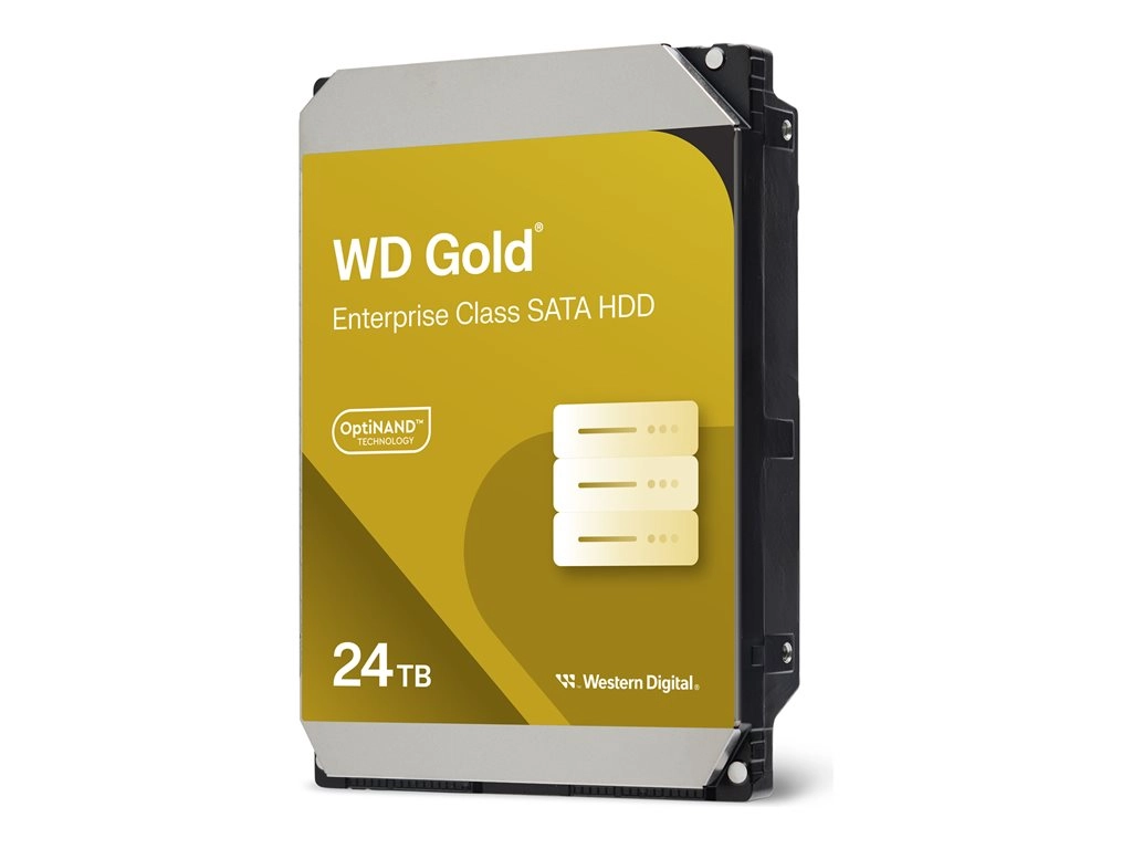 WD Gold - Hard drive - Enterprise - 24 TB - internal - 3.5 - SATA 6Gb/s - 7200 rpm - buffer: 512 MB" WD241KRYZ