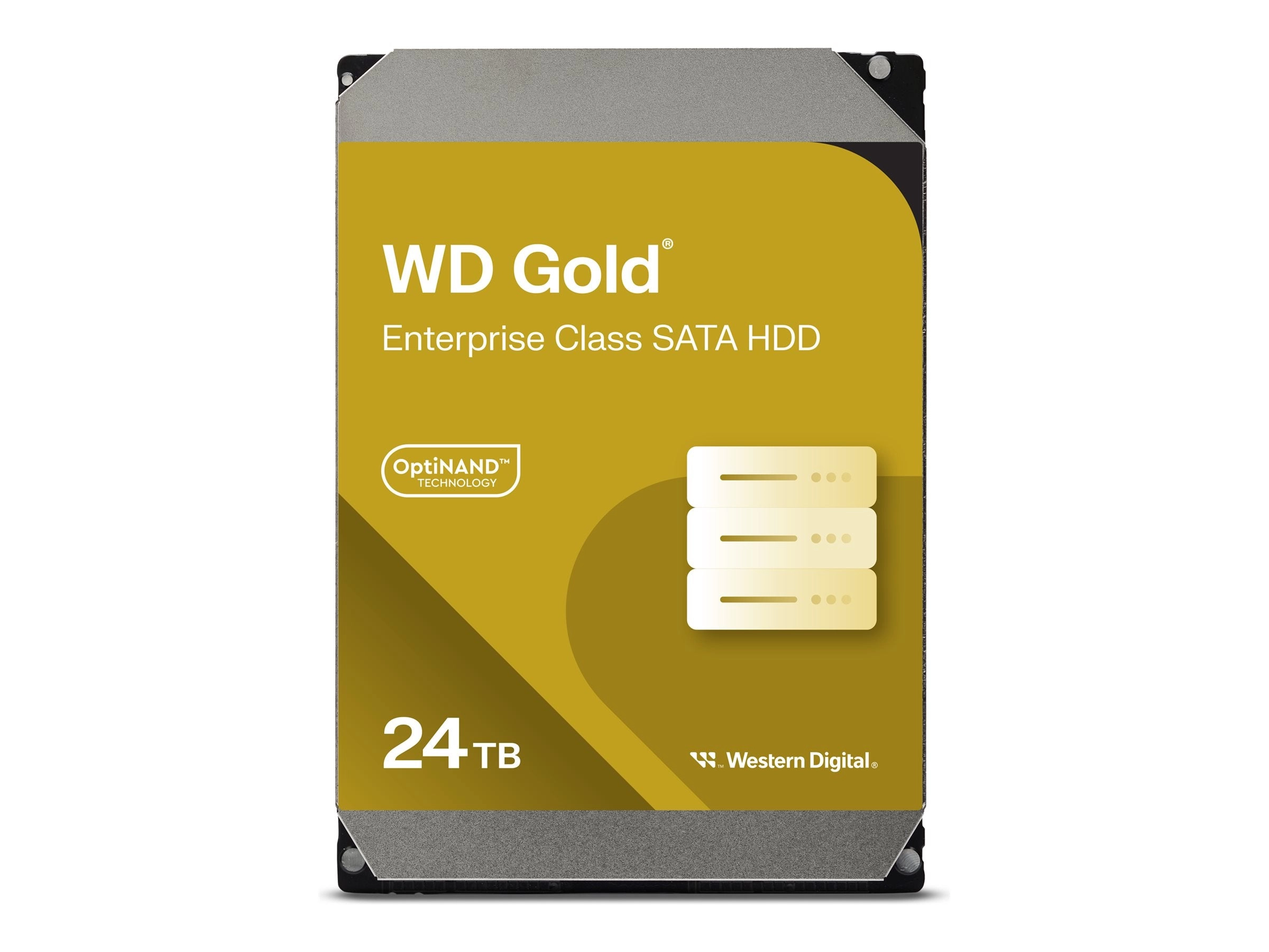 WD Gold - Hard drive - Enterprise - 24 TB - internal - 3.5 - SATA 6Gb/s - 7200 rpm - buffer: 512 MB" WD241KRYZ