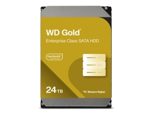 WD Gold - Hard drive - Enterprise - 24 TB - internal - 3.5 - SATA 6Gb/s - 7200 rpm - buffer: 512 MB" WD241KRYZ