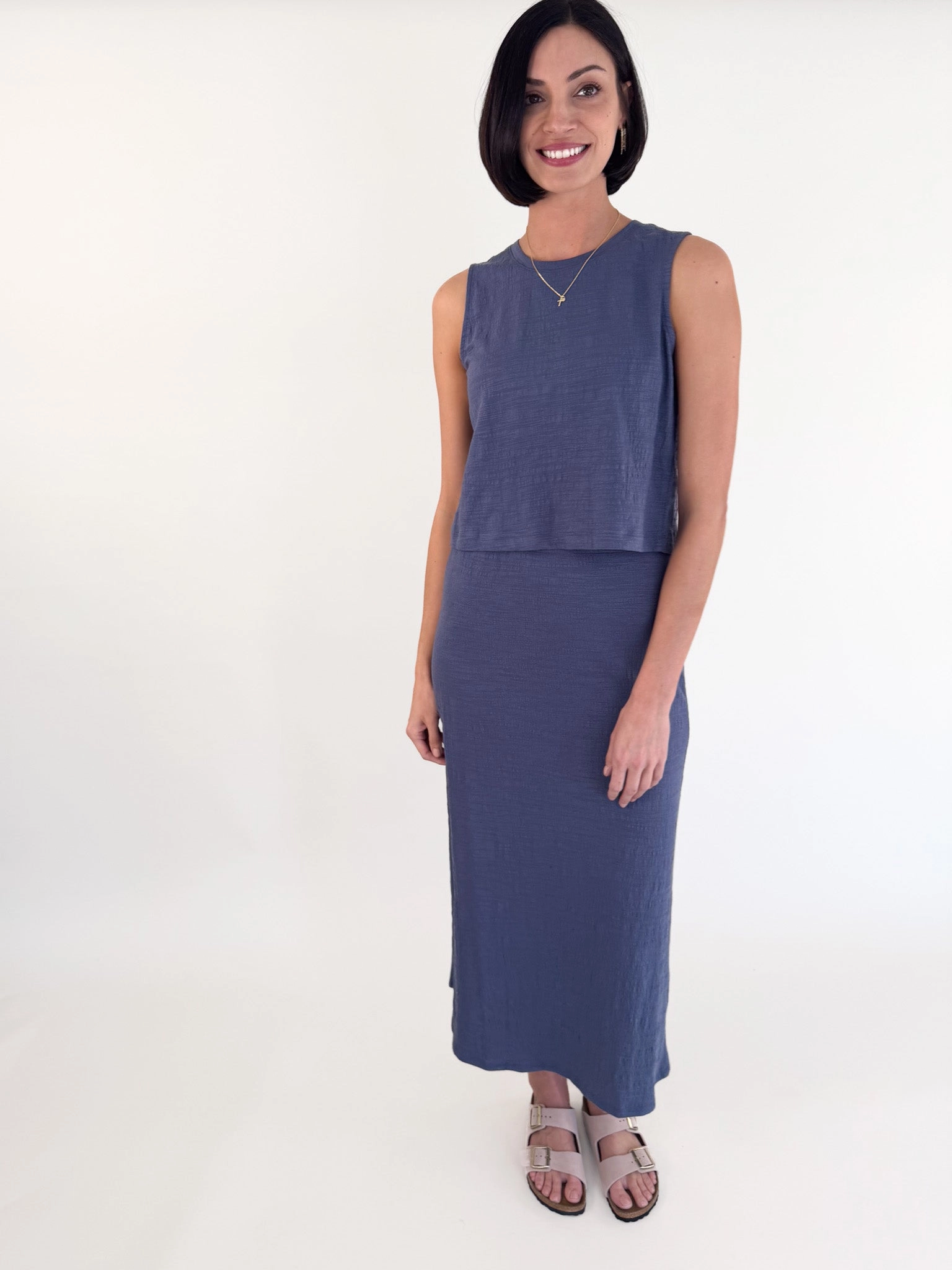 [Z SUPPLY] Delavine Textured Midi Skirt