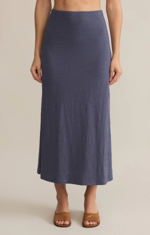 [Z SUPPLY] Delavine Textured Midi Skirt