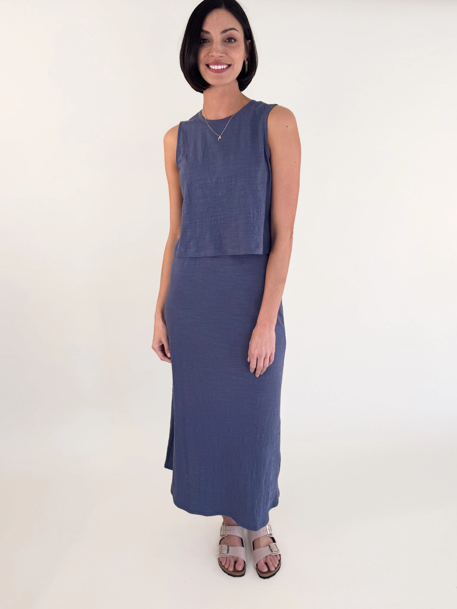 [Z SUPPLY] Delavine Textured Midi Skirt
